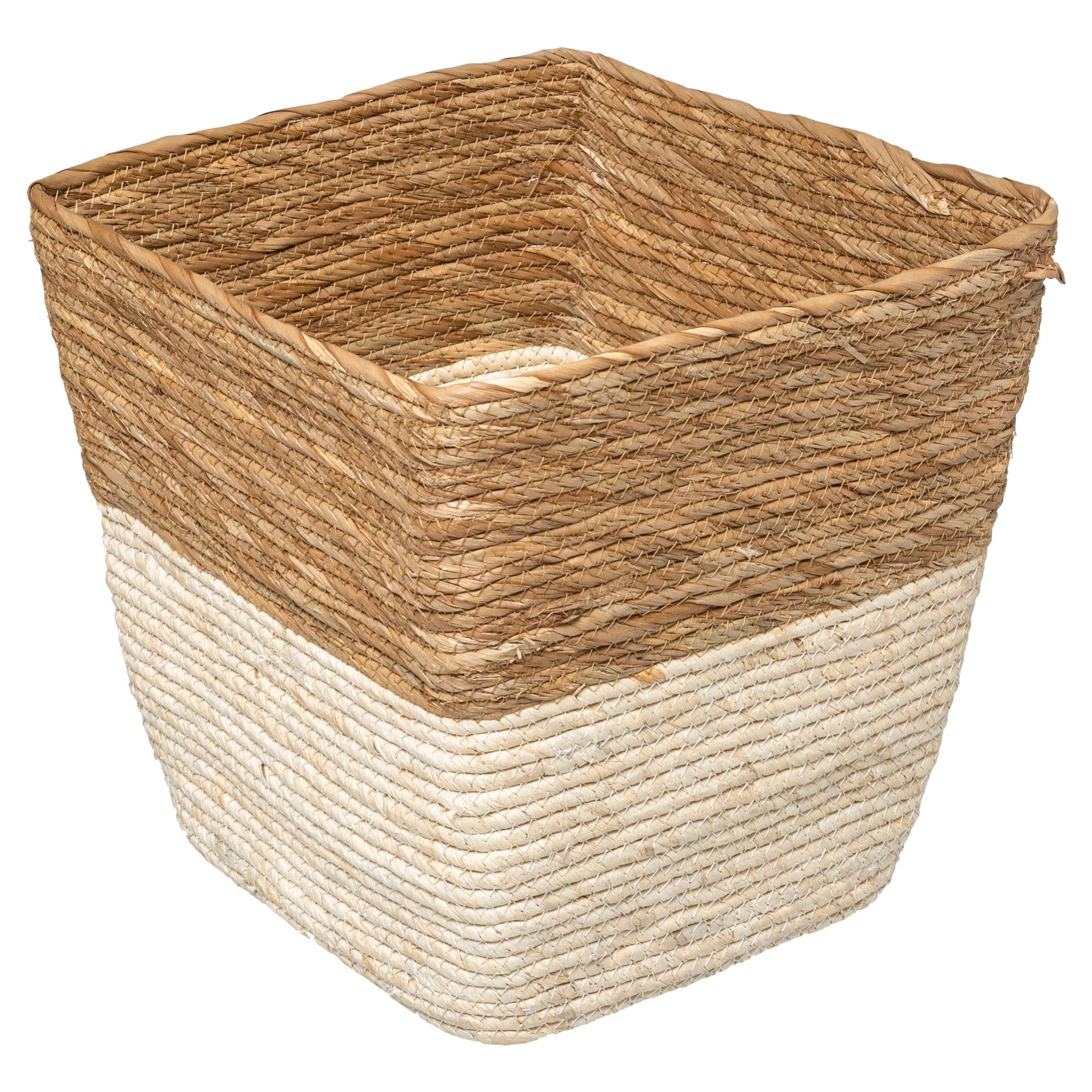 CESTO IN TESSUTO con maniglia cesto di salice rattan cesto di