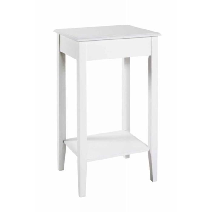 Table D'Appoint En Bois Victoria 45cm Blanc - Meuble Pratique Et Élégant Paris Prix