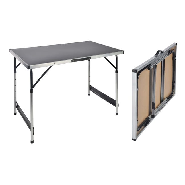 Table pliable 100 x 60 x 94 cm Aluminium HI