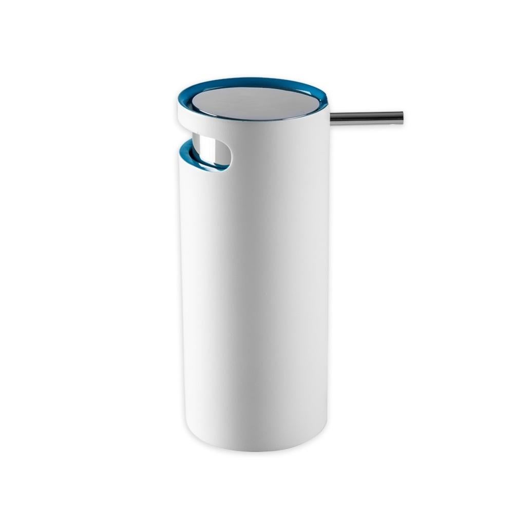 WOONEKY Dispenser per Sapone Liquido Stile Marmo con Pompa Riutilizzabile per Bagno e Cucina Contenitore per Sapone Shampoo e Lozione Accessorio per Casa
