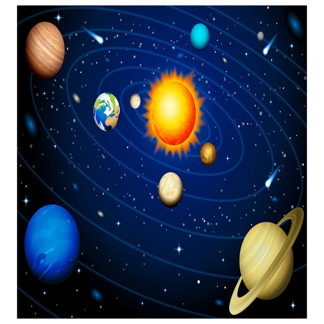 Papier peint enfant Solar System - Walltastic