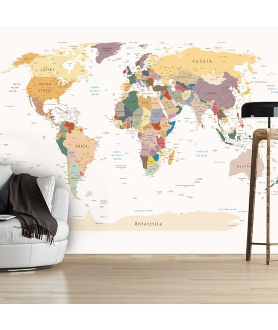 Papier Peint World Map 350x245 Leroy Merlin Papier Peint World Map 350x245 Leroy Merlin