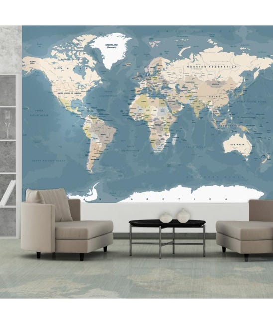 Papier Peint Vintage World Map 400x280 Leroy Merlin Papier Peint Vintage World Map 400x280 Leroy Merlin