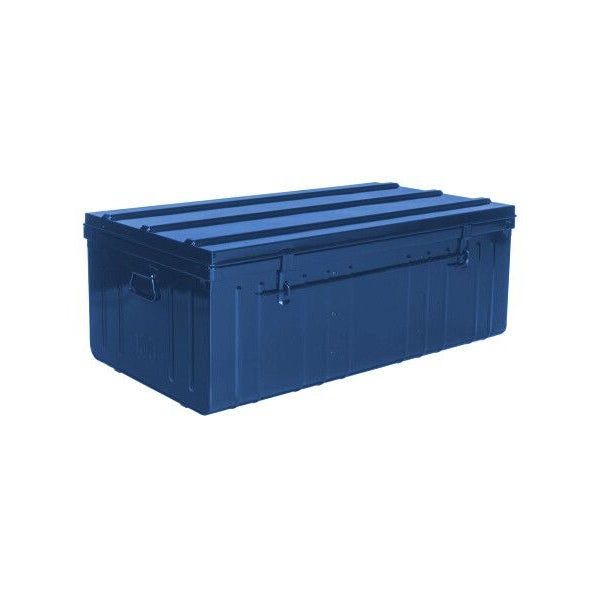 Coffre de rangement métal 57 cm - coloris bleu- SNOR PIERRE HENRY -  Mr.Bricolage