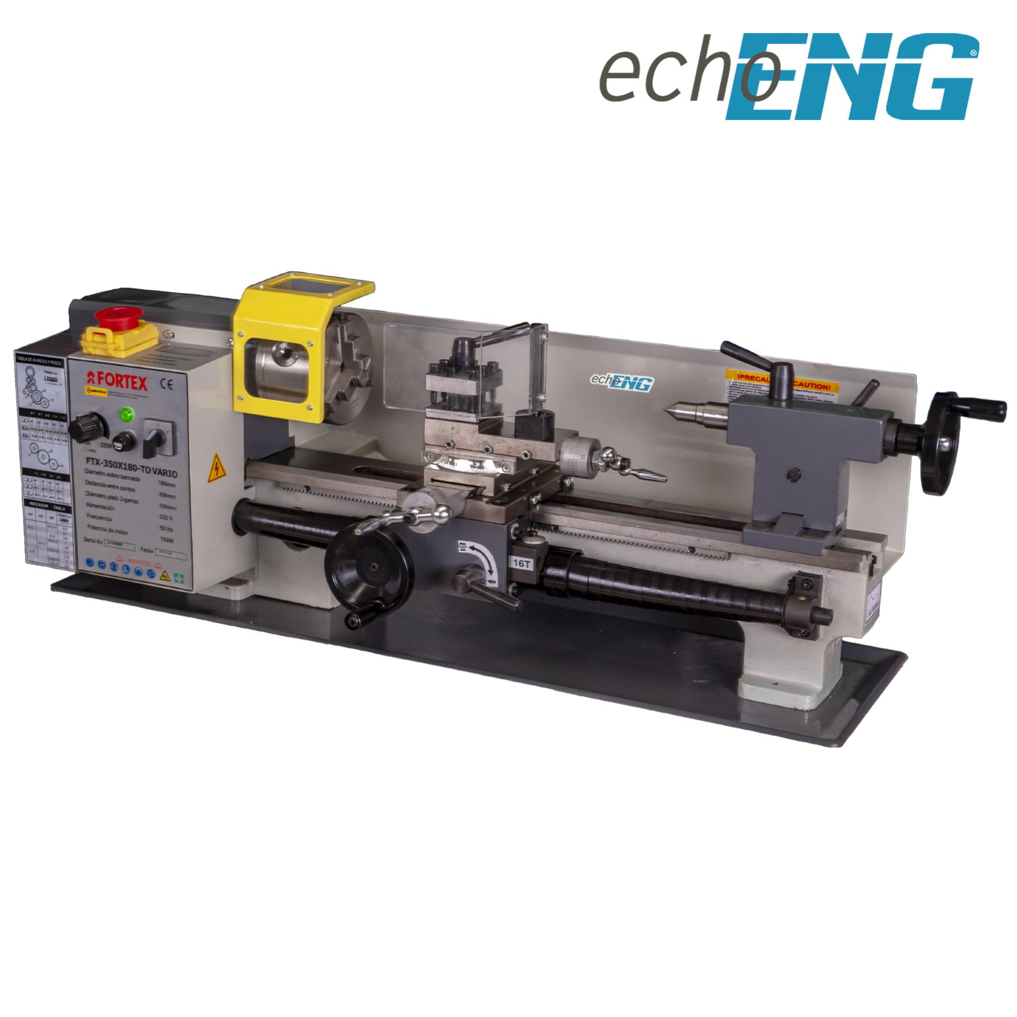 Tornio Parallelo 230 V Con Accessori Echoeng Ftx350x180to Vario