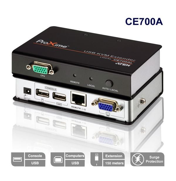 Extendeur KVM VGA +USB ATEN (CE700A) sur RJ45 150m | Leroy Merlin