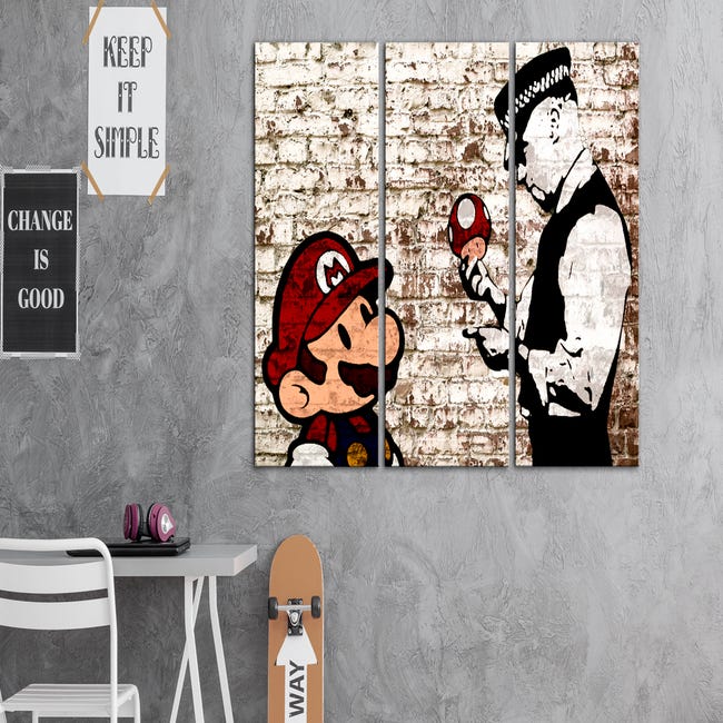 Tableau Mario Bros pour une décoration geek artistique sur vos murs !