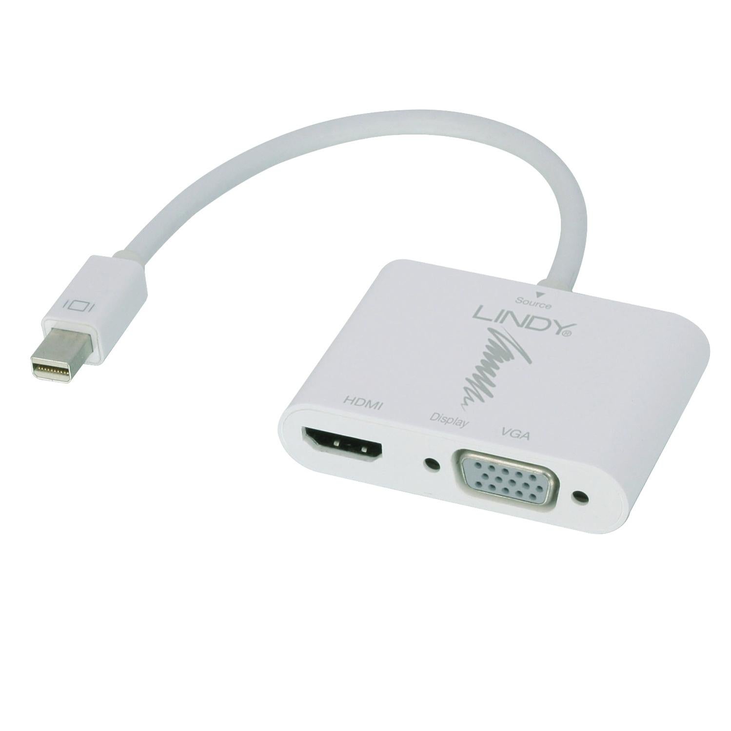 Câble Mini DisplayPort vers HDMI & VGA 0.15m Leroy Merlin