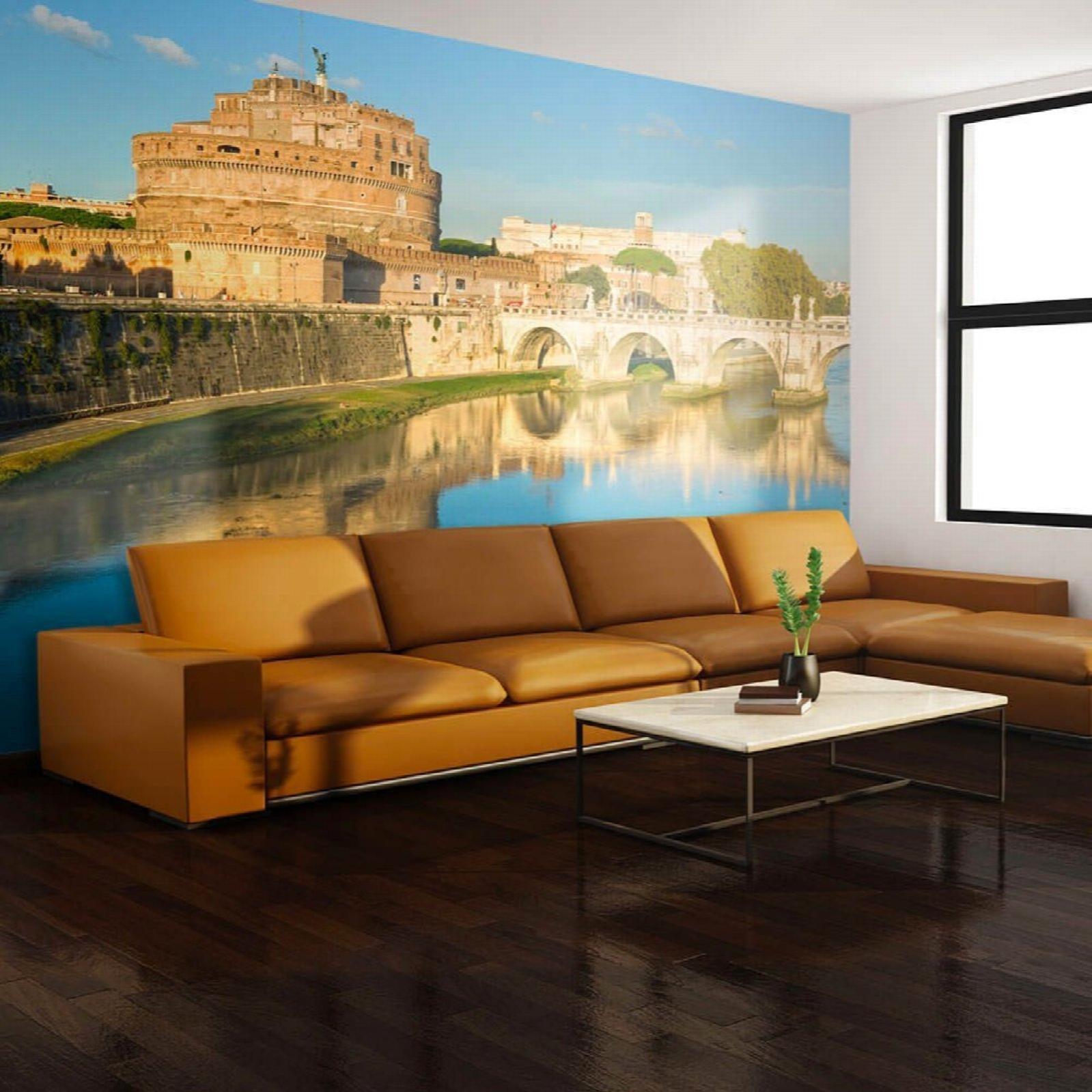 Papier peint château saint-ange, rome - 250 x 193 cm | Leroy Merlin