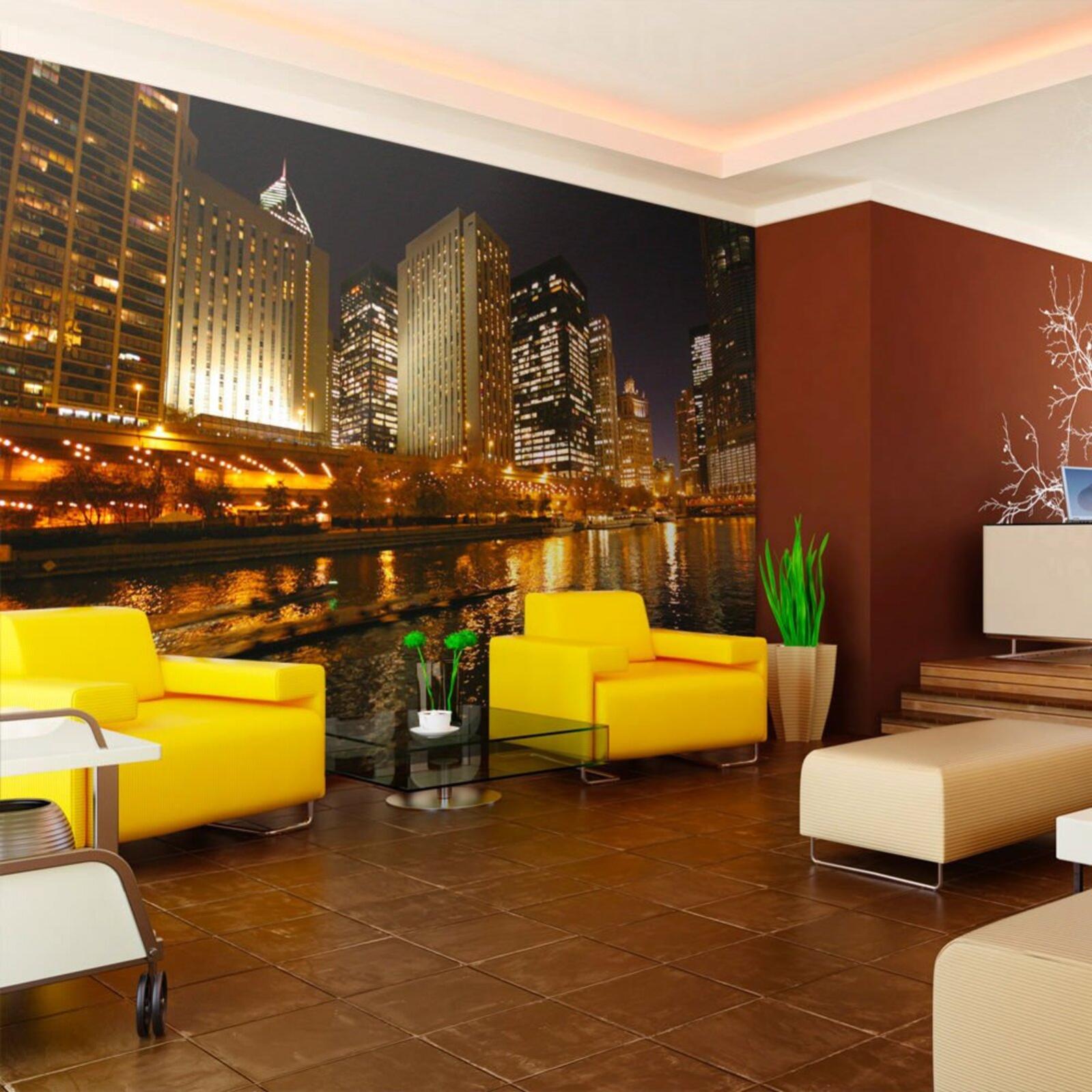 Papier peint rivière chicago - 250 x 193 cm | Leroy Merlin