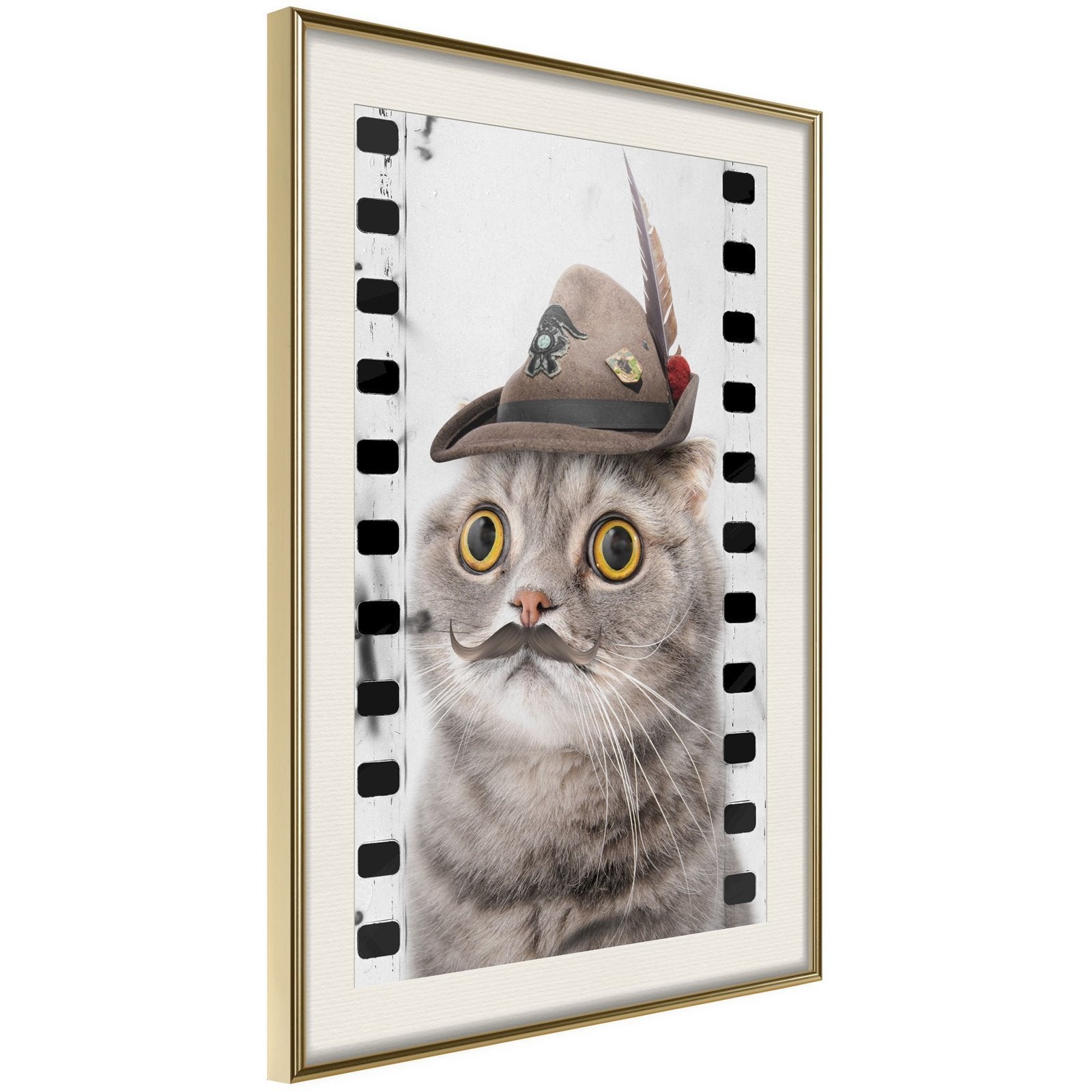 Tableau Cadre Chat Habille 30 X 45 Cm Leroy Merlin