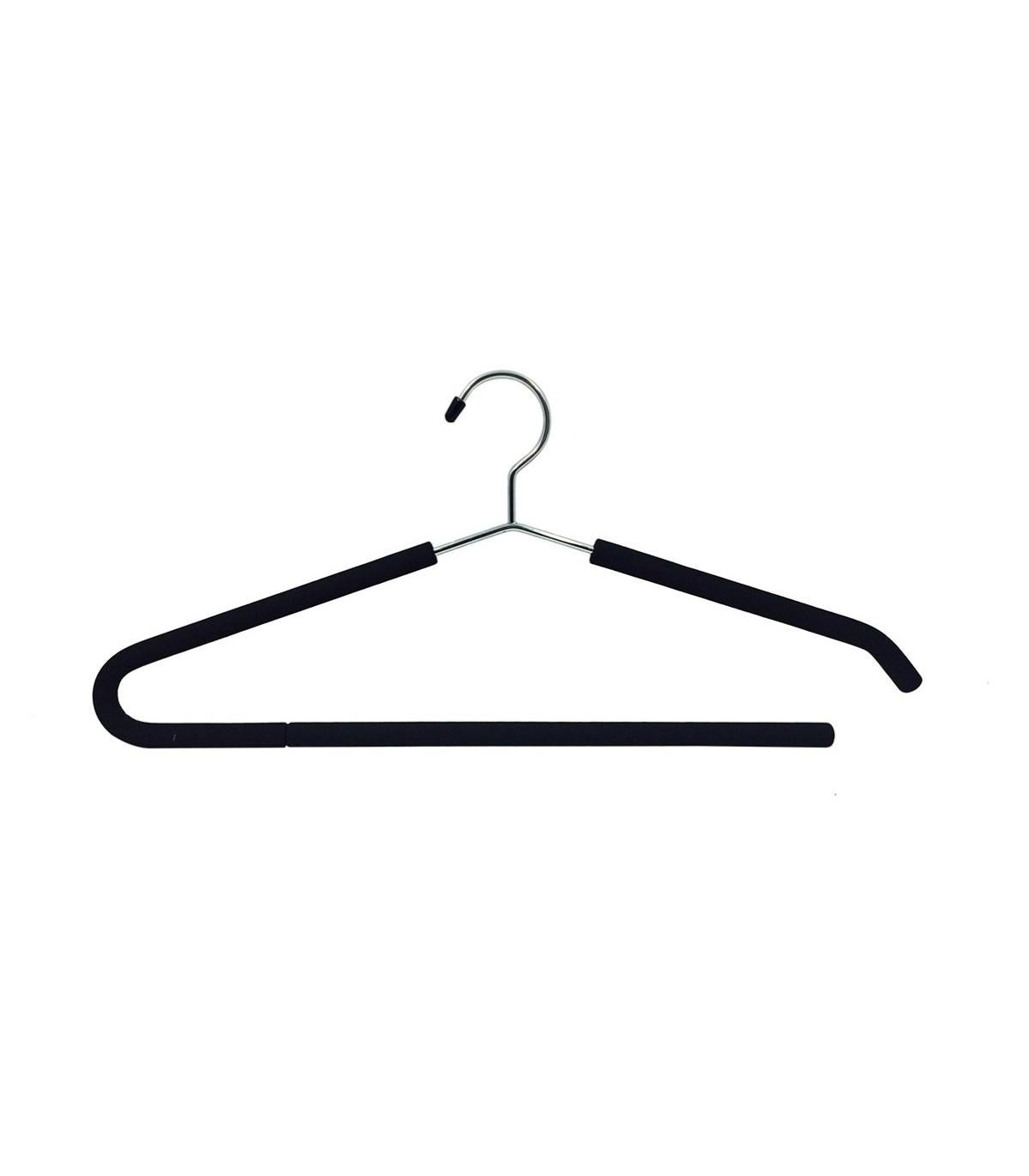 Porte Pantalons Spaceo Noir 13 A 26 Pantalons Lat H 5 X L 76 8 X P 56 Cm Leroy Merlin