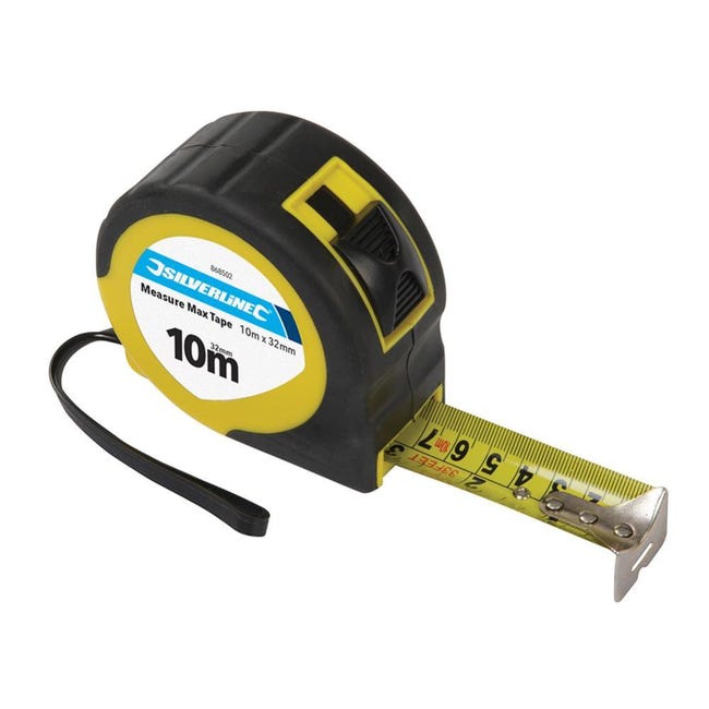 Measurement Max Silverline Metro a nastro Measure Max 10 m x 32 mm | Leroy Merlin