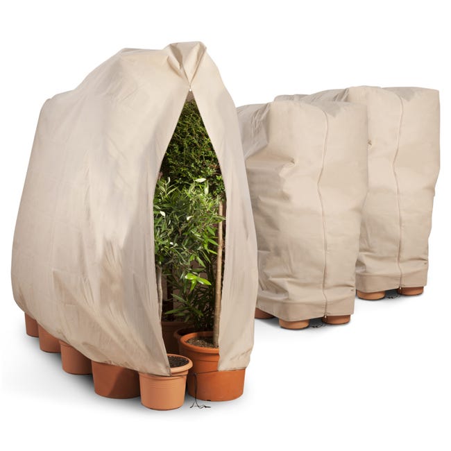 Housse de Protection pour Plantes,3 Pack Housse Hivernage Plante(80 120cm-  80g/m²), Voile Hivernage