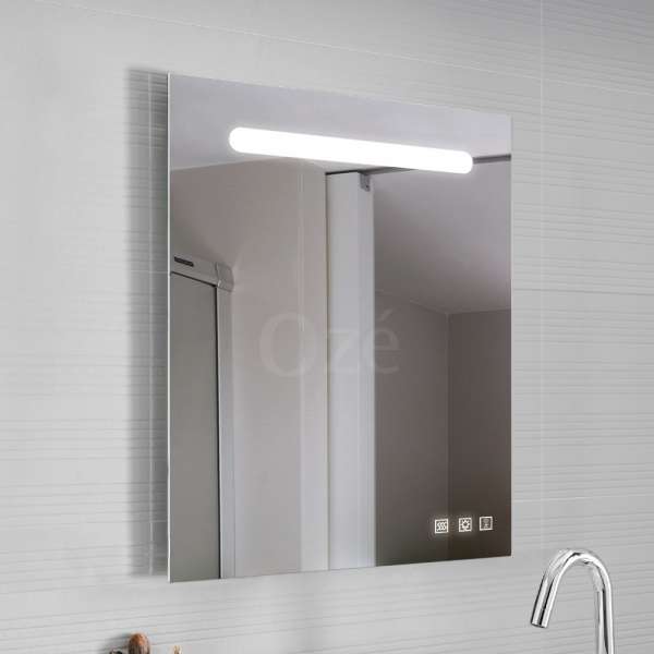MIQU Miroir Salle de Bain LED 80x60cm/600x800mm avec éclairage