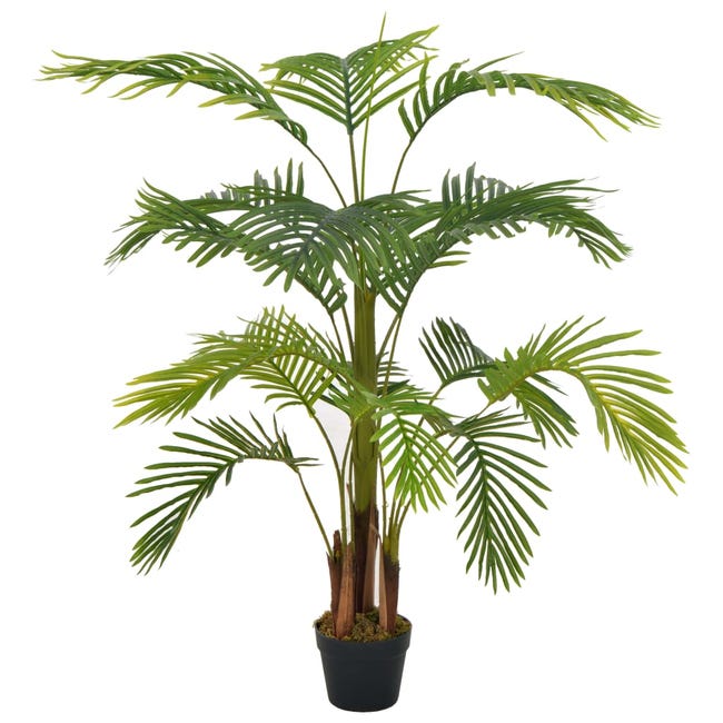 Plante artificielle avec pot Palmier Vert 120 cm vidaXL | Leroy Merlin