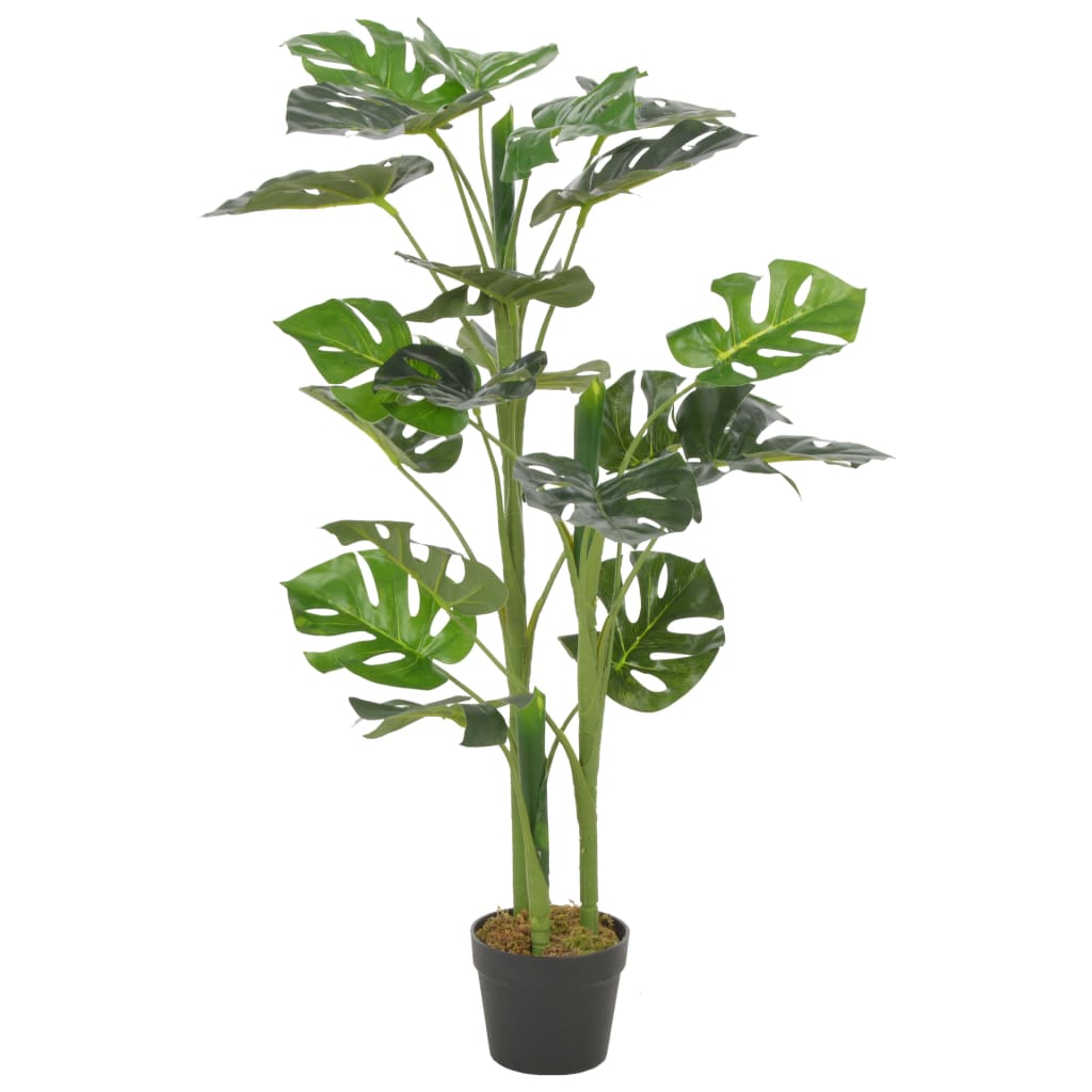 VidaXL Monstera Artificiale con Vaso Verde 100 cm