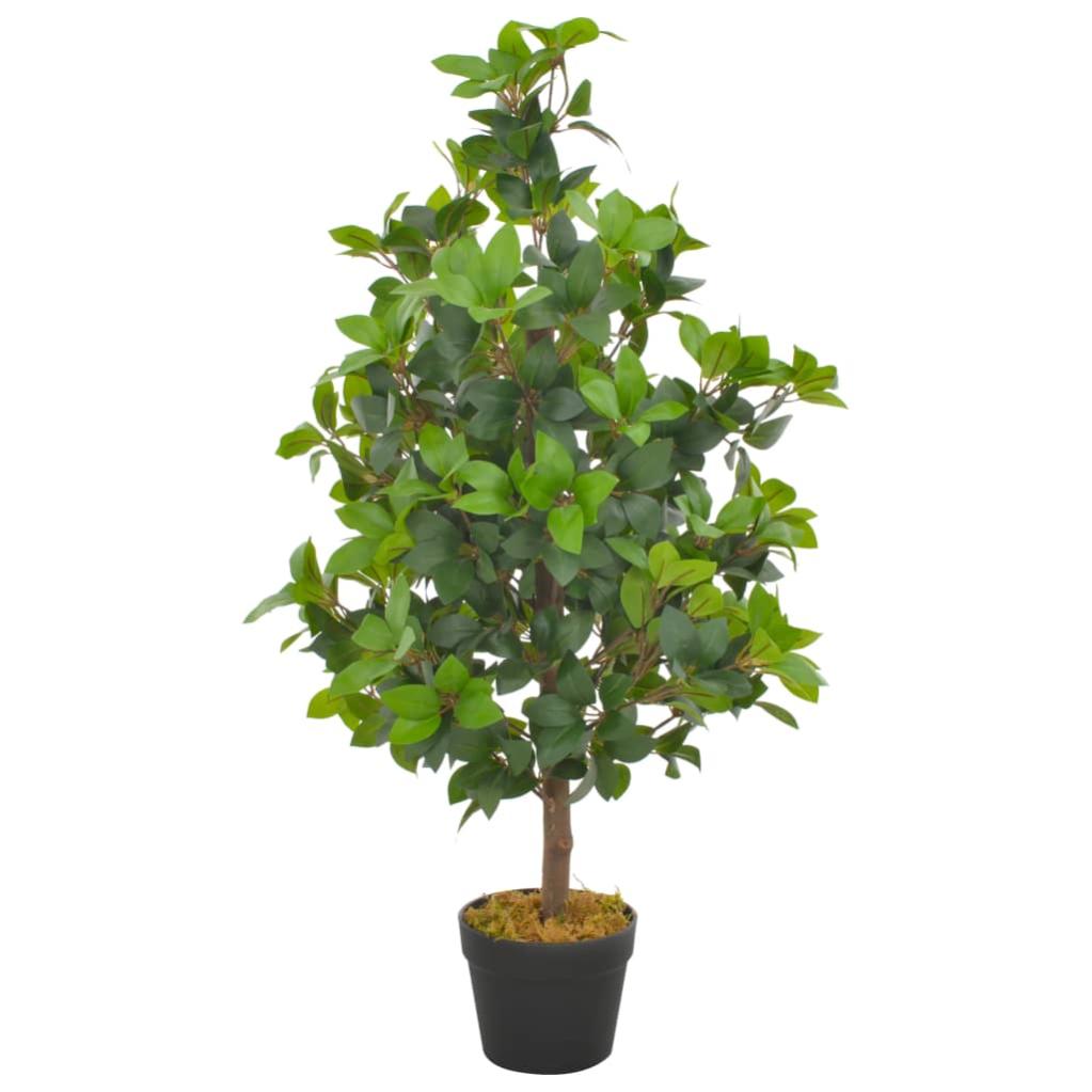 Leaf Design UK Albero Di Alloro Artificiale A Sfera 120 Cm – Pianta Realistica Per Interni/Esterni, Vasetto Nero Incluso - 3