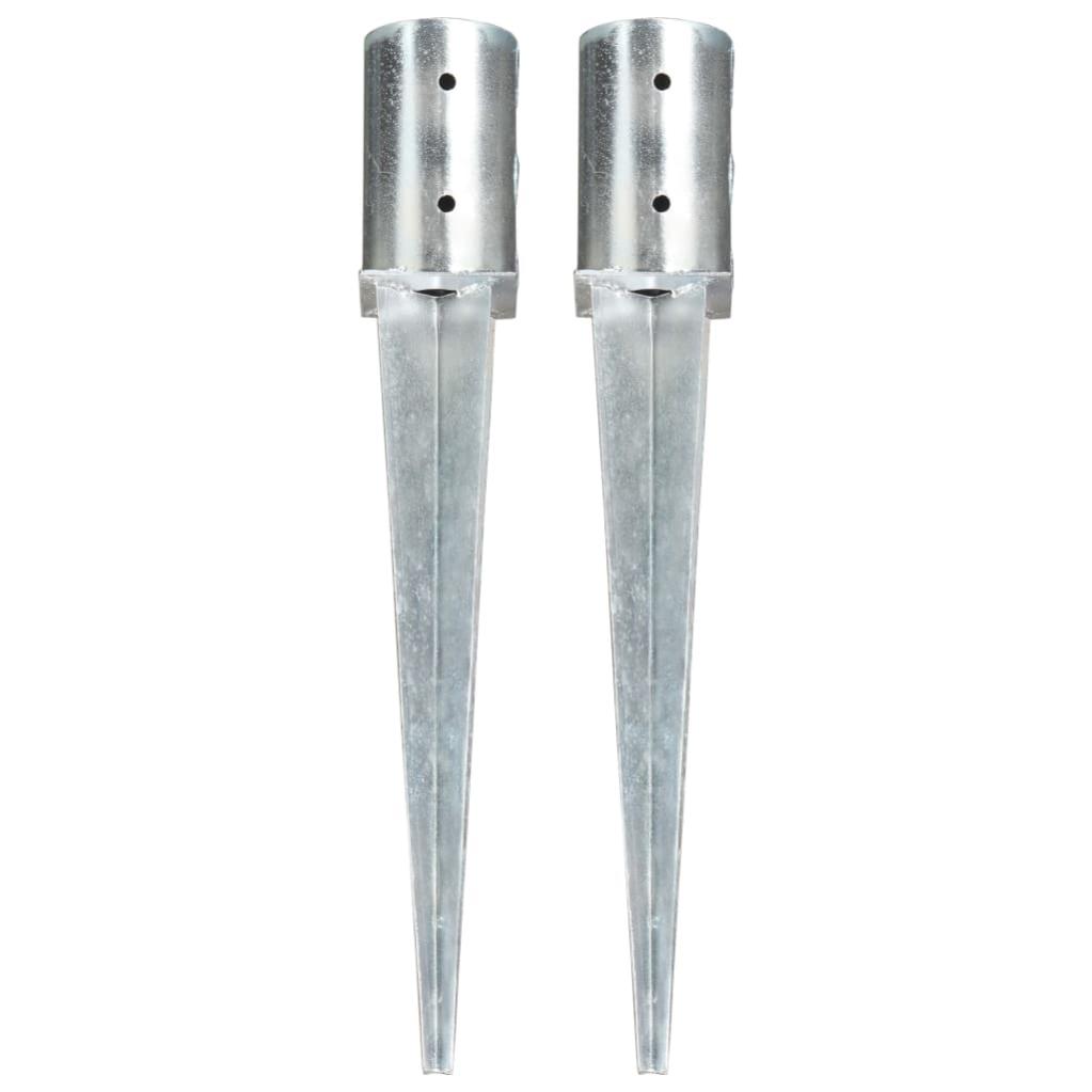 200x Ancoraggio A Terra Picchetti In Acciaio Zincato Ancoraggio A Terra 150x25mm Per Teloni Reti Da Giardinaggio A U Arrotondati 90478101