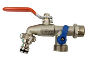 Herwey Connecteur de tuyau 3/4 en Y pour adaptateur de robinet d'eau en  laiton à 2 voies pour irrigation de jardin, connecteur de tuyau, connecteur  de tuyau en Y 