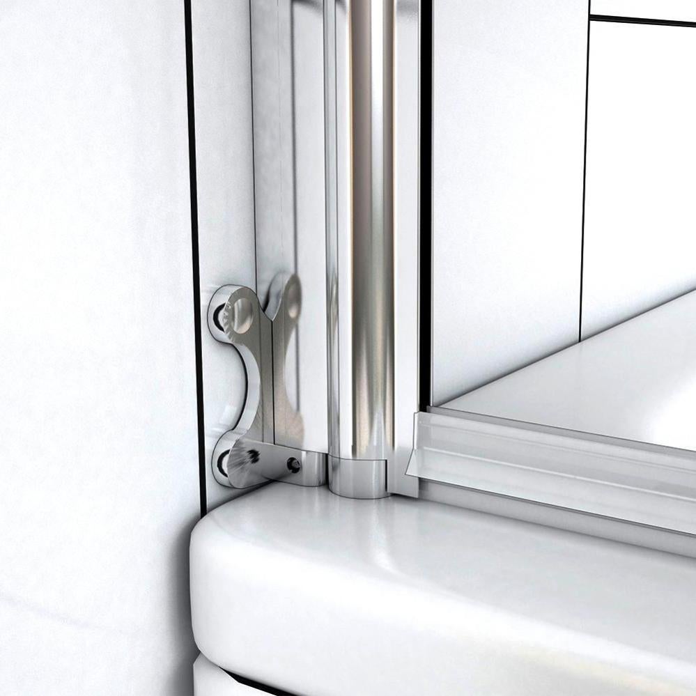 Océan Pare-baignoire 70x130cm Écran Baignoire Pivotant Avec La Poignée En Inox - 4