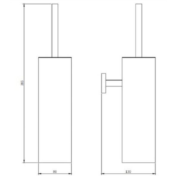 Spazzola da toilette UNI - 2
