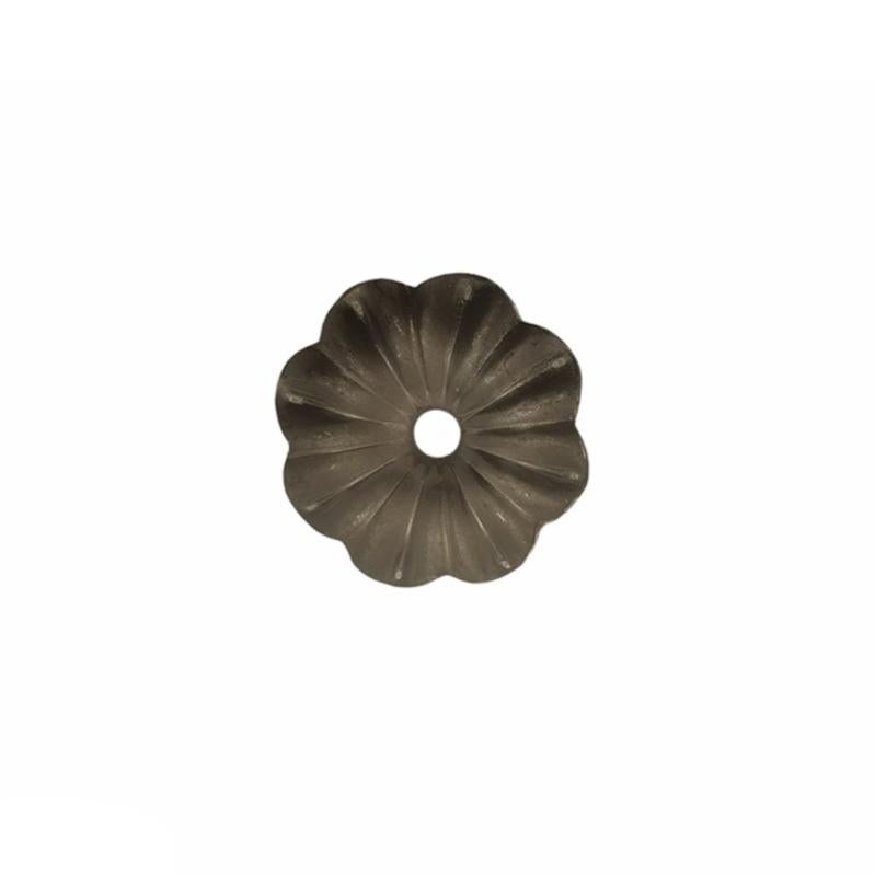 Bague Fantaisie Bronze Réglable Avec Pâquerette Grise - Bijou Adulte 3 Mm
