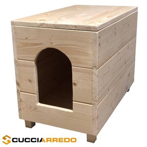 Cuccia per Cani di Piccola Taglia Gardiun Kira 75x59x66 cm Fabbricata in  Resina Colore Beige/Rosso