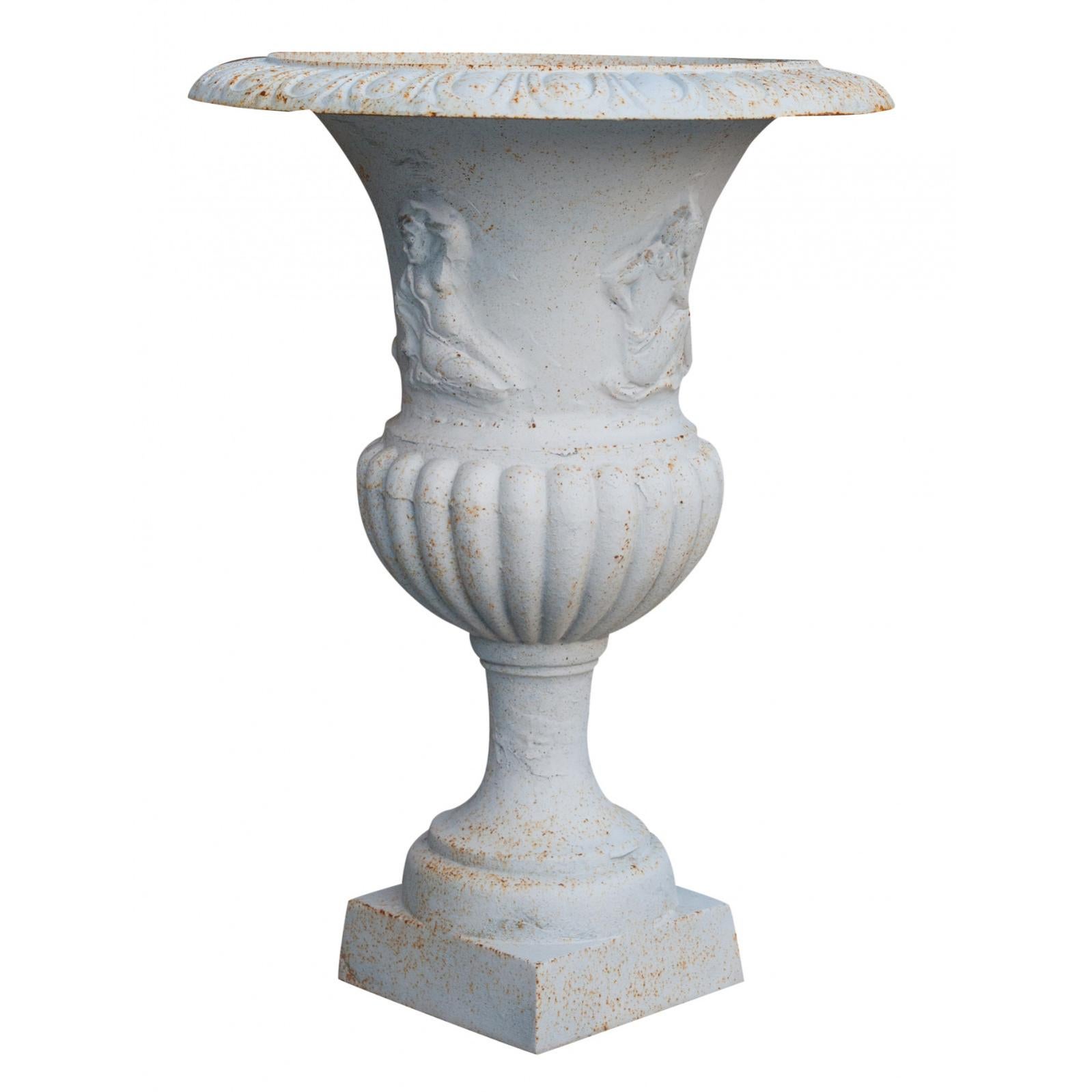 Biscottini maceteros grandes de exterior de hierro fundido 75x58 cm | originales y decorativos | maceteros grandes de exterior