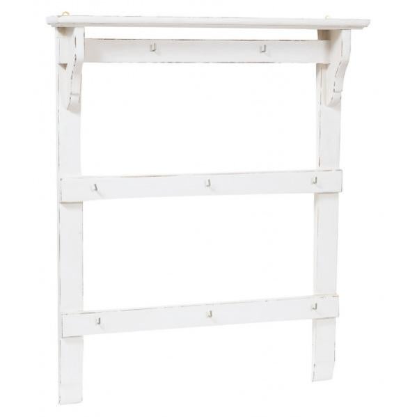 Meuble à tiroirs en bois massif de tilleul structure antique blanche plan finition naturelle