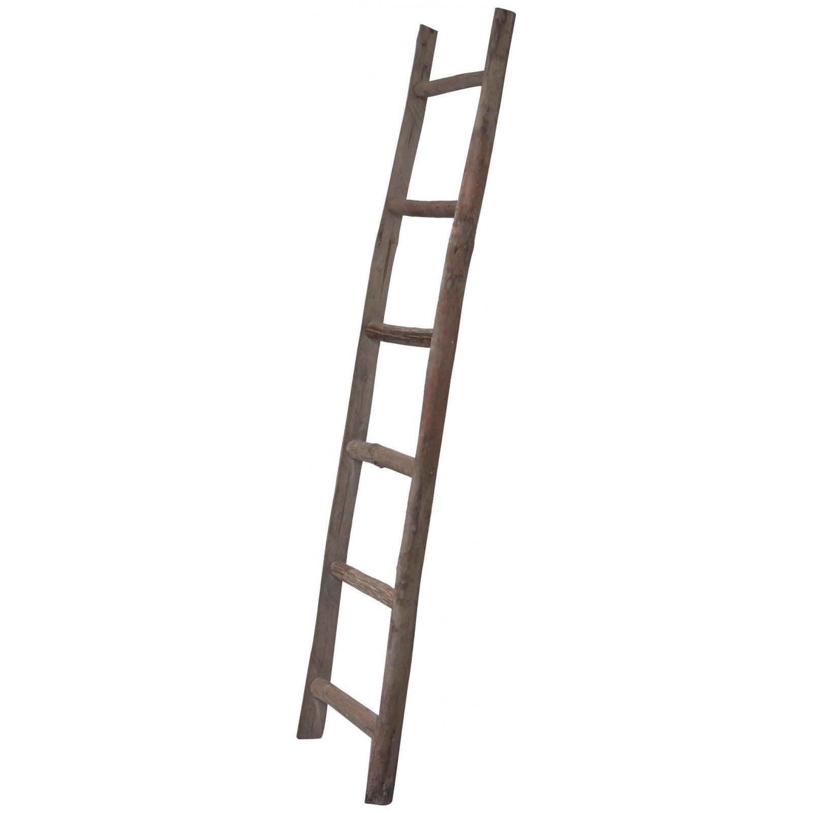 Biscottini Escalera de madera decorativa 100x5x30 cm, Escalera de madera  para toallas y ropa, Escalera de madera decorativa rústica