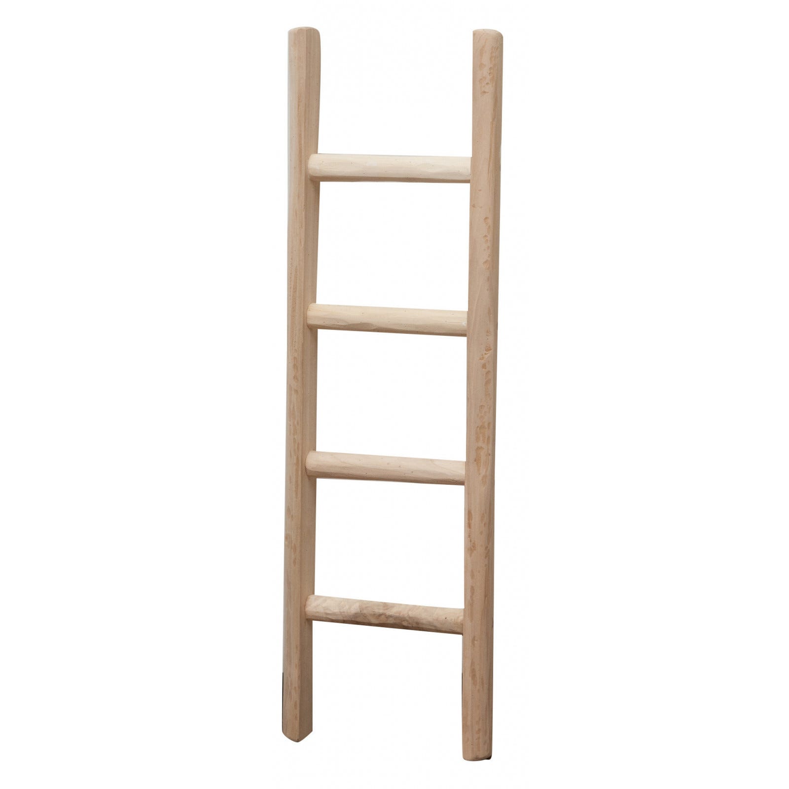 Biscottini Escalera de madera decorativa 100x5x30 cm, Escalera de madera  para toallas y ropa, Escalera de madera decorativa rústica