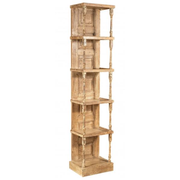 Etagere Shabby en bois massif avec finition antique naturelle | Leroy ...