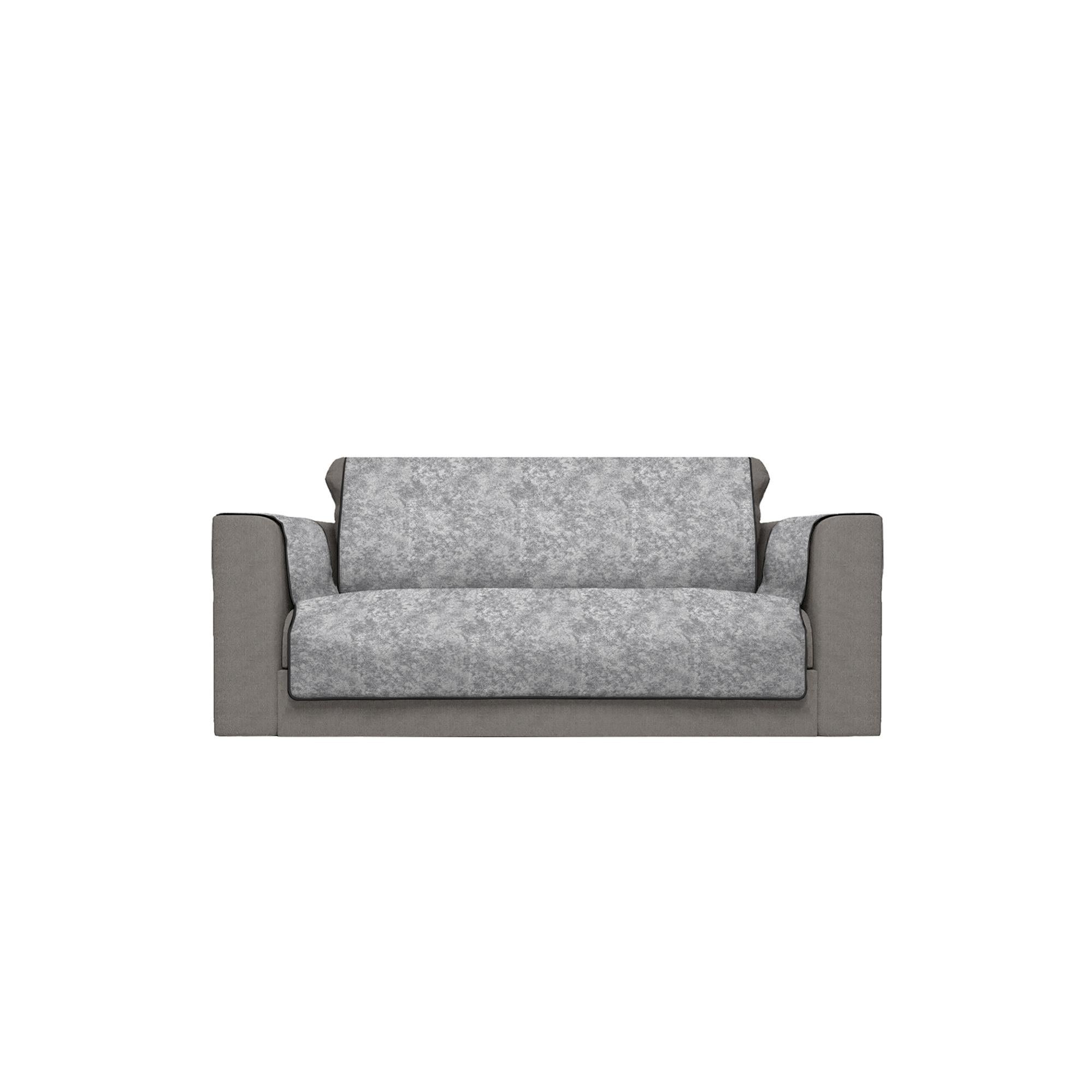 Italian Bed Linen Copridivano Antiscivolo Glamour, Grigio
