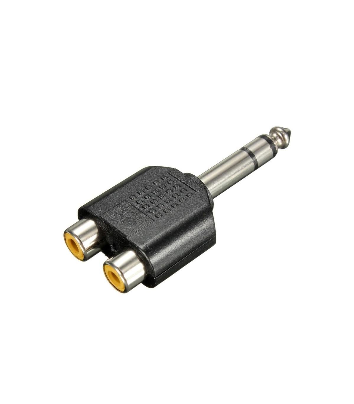 Coppia Sdoppiatori RCA A Y 1 Maschio 2 Femmine TRIPLA Schermatura BASS FACE GOLD EDITION Rca PRCAYM.2
