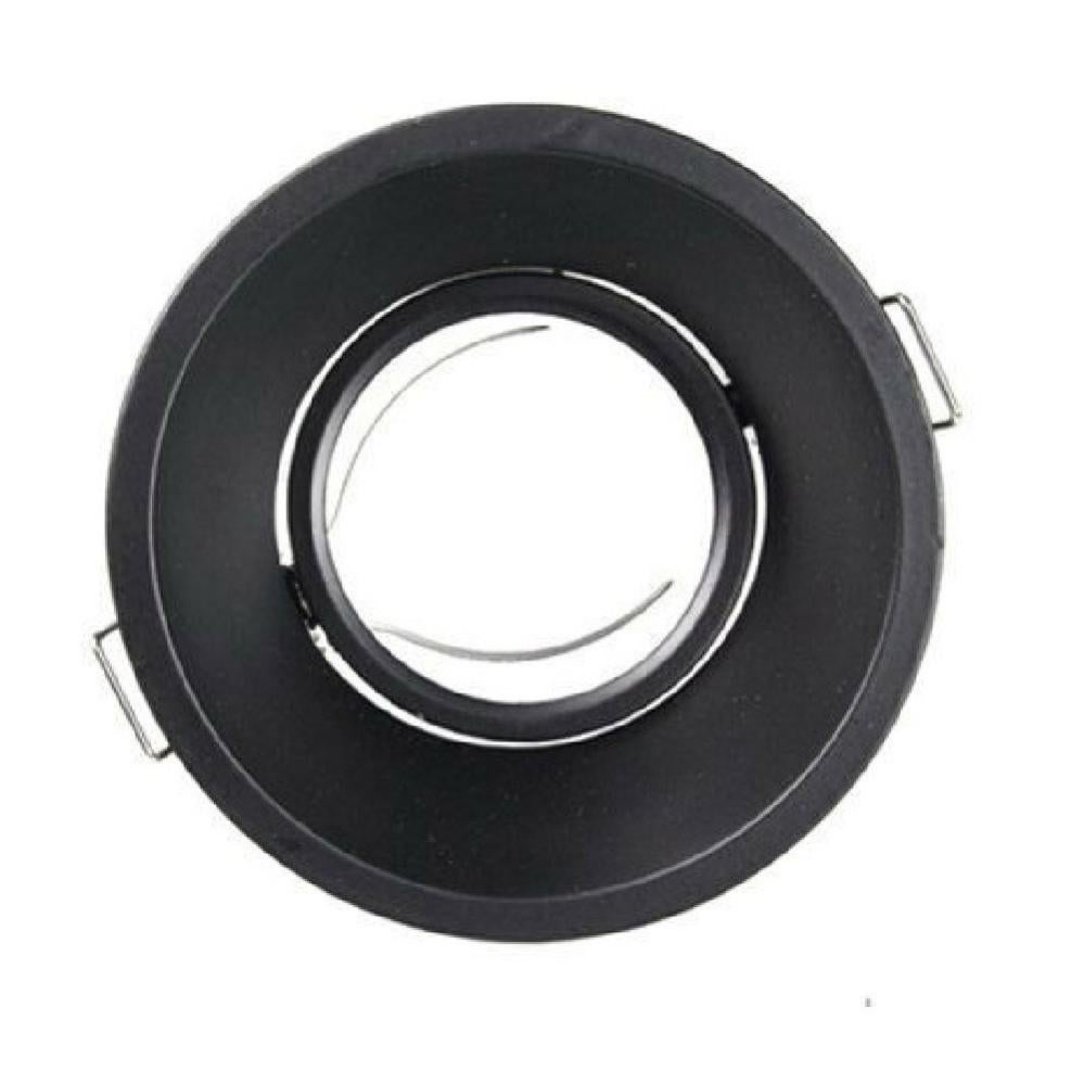 Porta Faretto Tondo Nickel Orientabile Controsoffitto Da Incasso Per Lampadine Led Gu10 8139568888972 - Foto 8