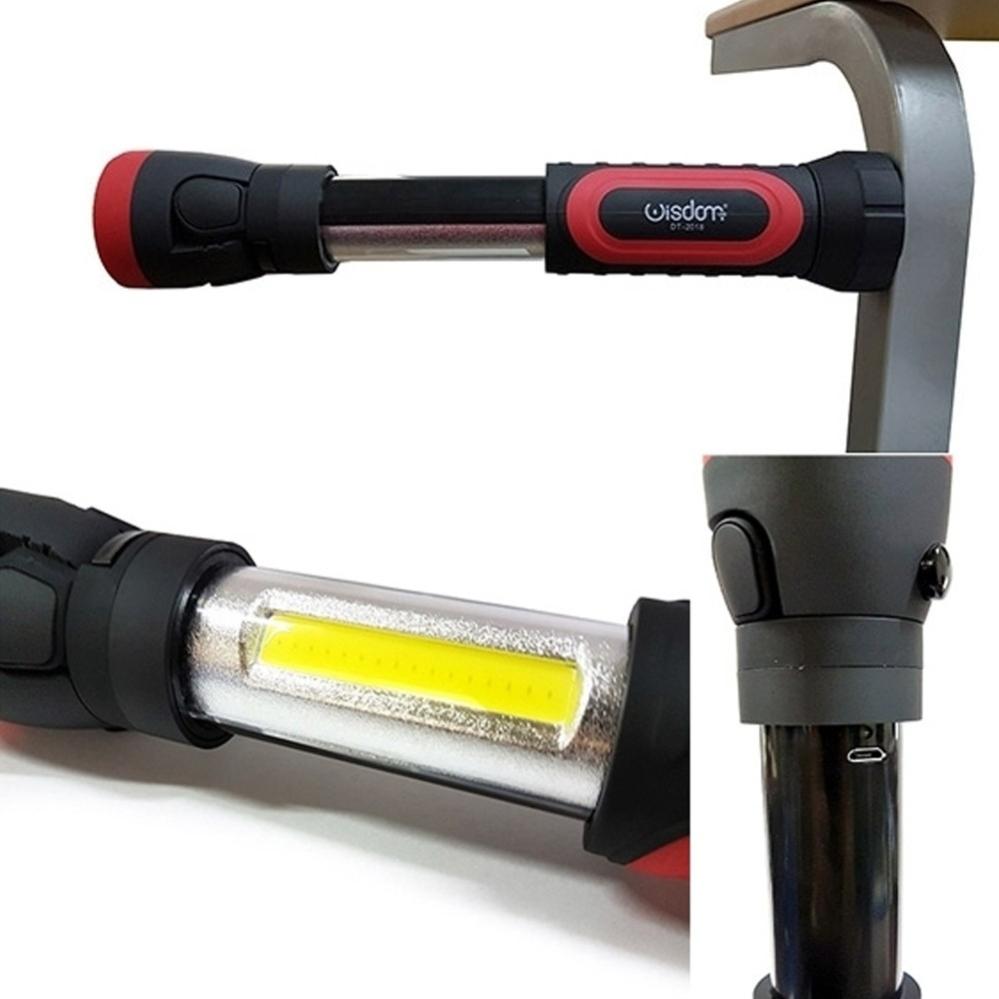 Anello RICARICABILE COB LED LAMPADA TORCIA EMERGENZA LUCE di lavoro magnetico flessibile USB 