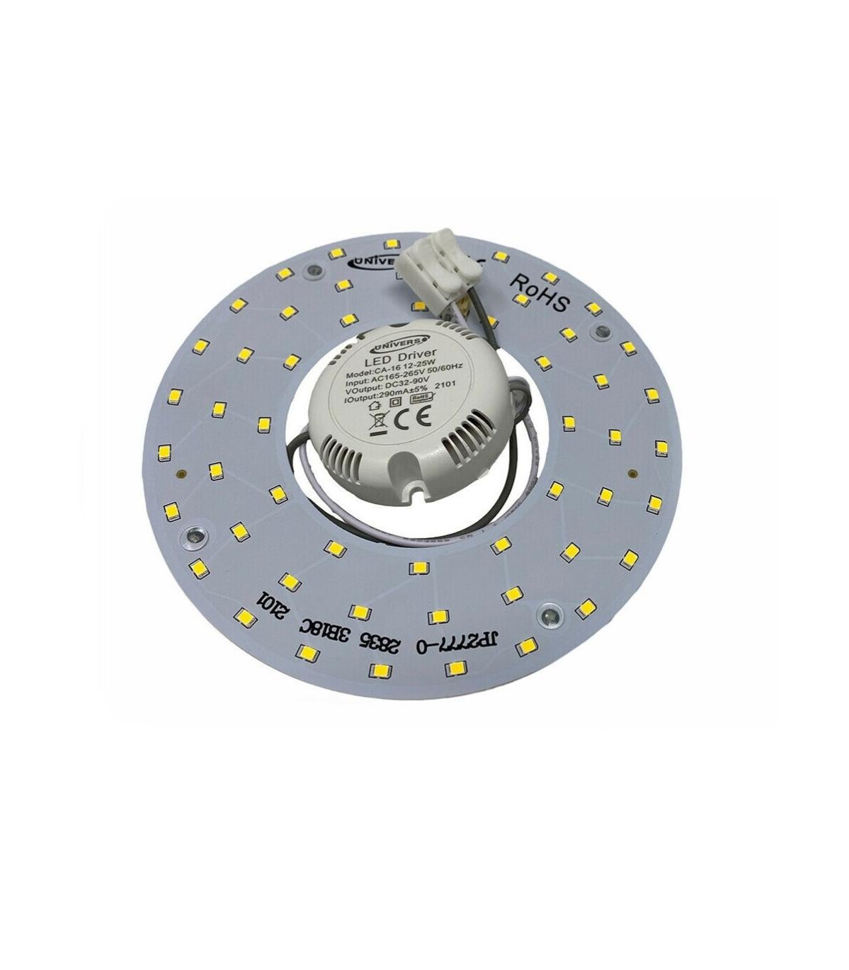 Plafoniera LED Circolare 53W, 27 Cm, CCT Regolabile 3000K/4000K/6500K, Sostituisce Neon T9, Magnetica