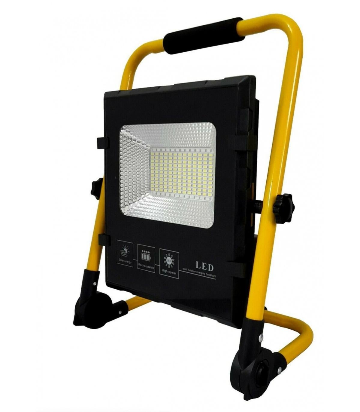 Faro Faretto Led 80w Con Pannello Solare Ricaricabile Torcia Da Lavoro 92183 31182880