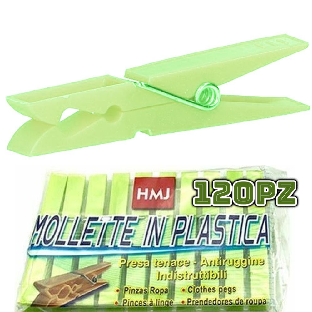 10x Mollette Pinze per il Bucato in Plastica Color Avorio Apex 