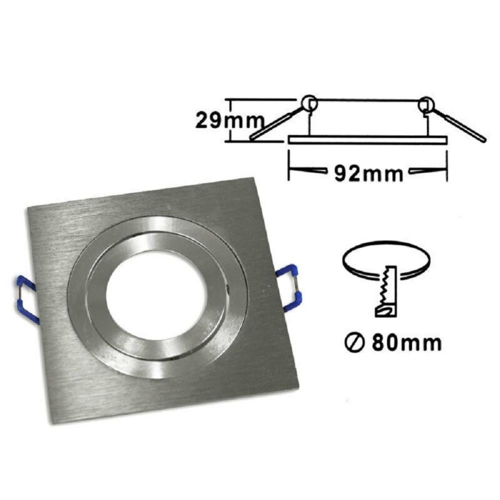 Faretto Da Giardino HEITRONIC 35919 Con Picchetto In Acciaio Inox - IP65, 20W, Attacco GU10, Altezza 34,5 Cm
