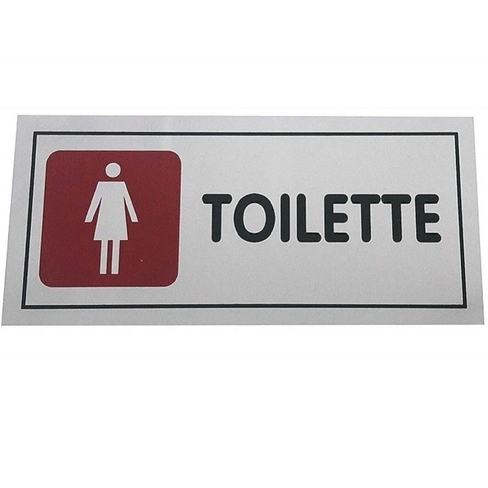Cartello Adesivo Per Porta Bagno Uomo E Donna – Targhetta In Acrilico Oro Con Adesivo Rimovibile – Segnaletica Per Attività Commerciali