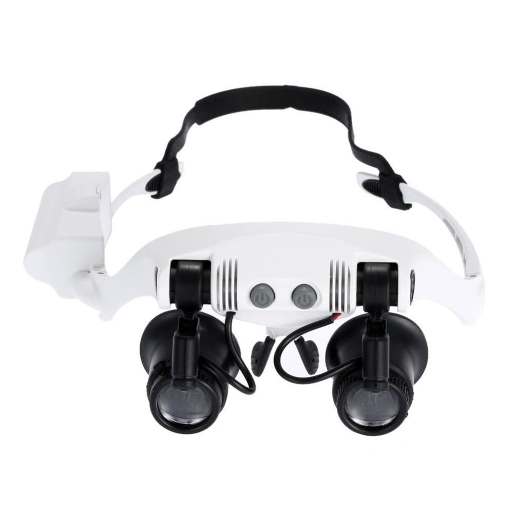 VISIERA OCCHIALI LENTE INGRANDIMENTO PRECISIONE CON 2 LED 4 LENTI LUCE  9892GJ-3A | Leroy Merlin
