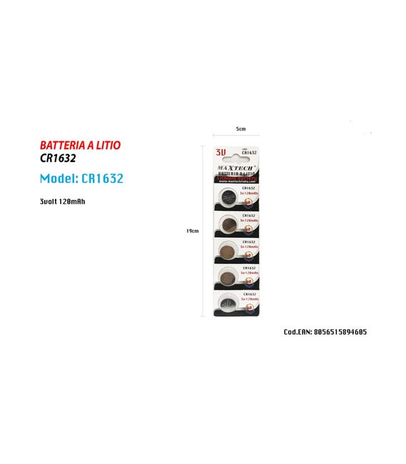 2 Batterie Al Litio RENATA CR1632 3V - Scadenza 2029, Nuove, Per Orologi E Dispositivi - Foto 3