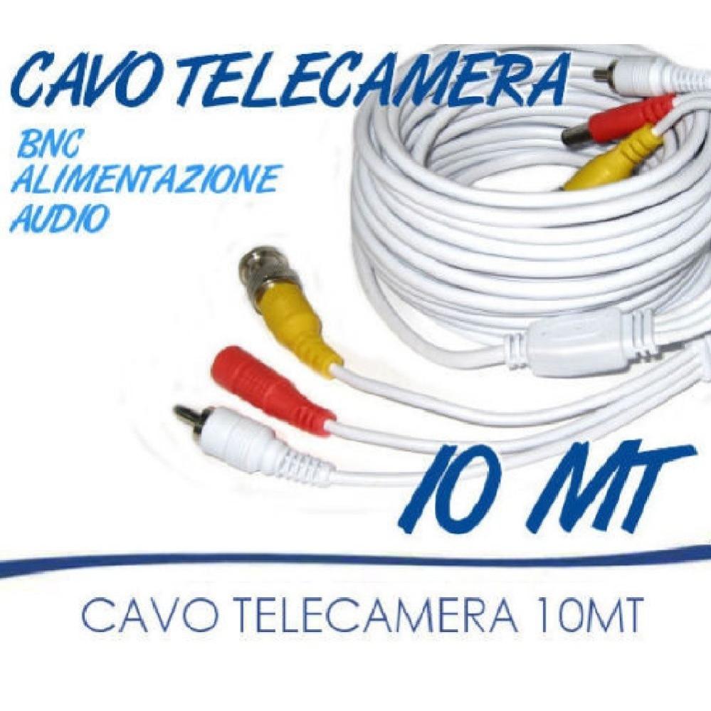 Cavo Prolunga Per Telecamera CCTV 5m - RCA Audio/Video + Alimentazione 2.1mm (ABM-LTD)