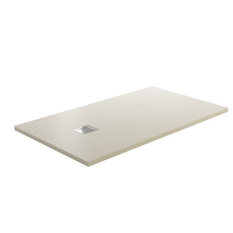 Receveur De Douche Ardesia 120x80 Cm Extra Plat Beige Leroy Merlin