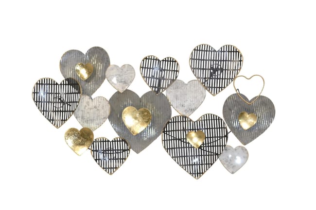 Decoration Murale A Suspendre Motif Cœur Noir Gris Et Or En Metal 90x6x49 Cm Dec Leroy Merlin Decoration Murale A Suspendre Motif Cœur Noir Gris Et Or En Metal 90x6x49 Cm Dec Leroy Merlin