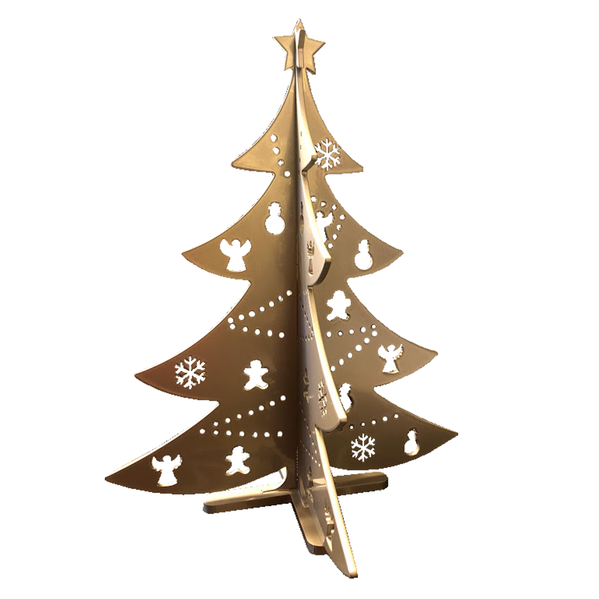 Sapin De Noël Mini En Aluminium Or H25cm Leroy Merlin