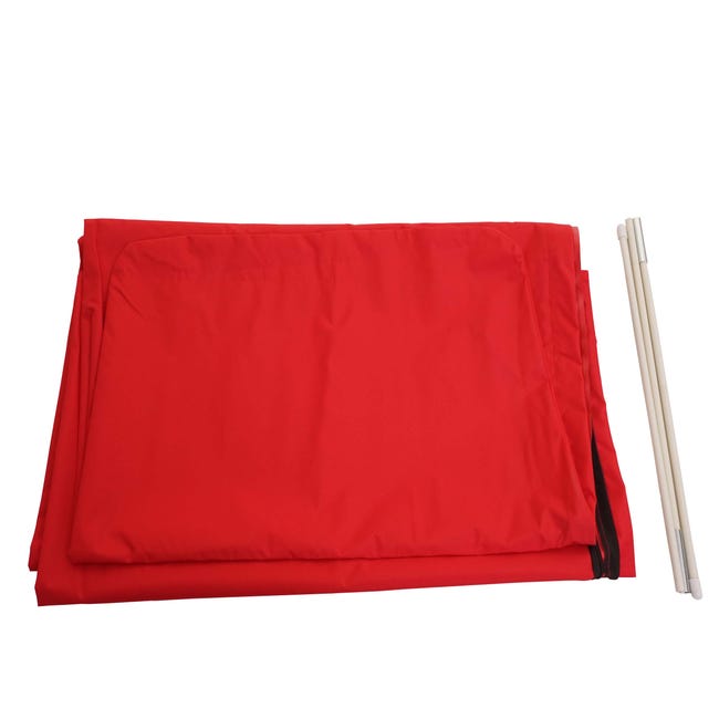Copriombrellone Copertura Ombrellone Ad Arco Protettiva HWC Poliestere Con Cerniera 3x4m Antracite