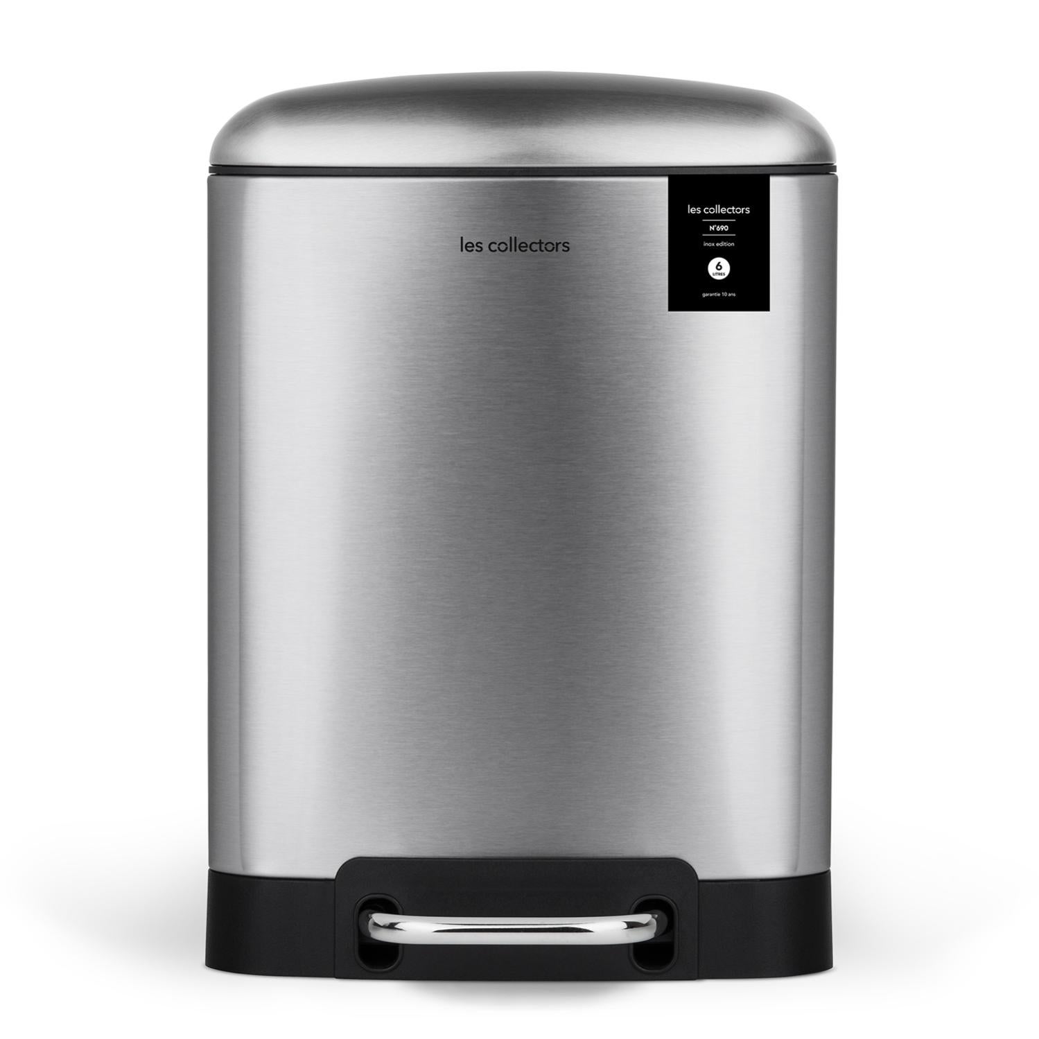 Pattumiera Da Cucina 10L In Acciaio Inox Con Chiusura Silenziosa E Contenitore Interno Rimovibile - 5